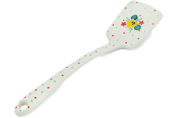 Spatula | Ceramika Artystyczna Spatula 12" Golden Pansy Garden Kitchen & Dining Ceramika Artystyczna