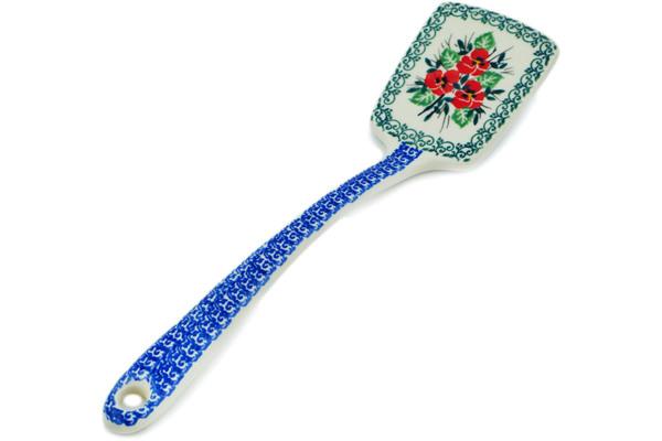 Spatula | Ceramika Artystyczna Spatula 12" Red Pansy Kitchen & Dining Ceramika Artystyczna