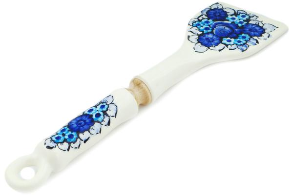 Spatula | Fajans Wloclawek Spatula 11" Cobalt Flowers Kitchen & Dining Fajans Wloclawek