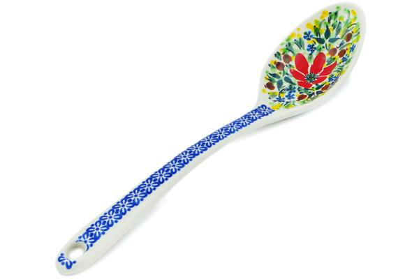 Spoons | Ceramika Artystyczna Serving Spoon 13" Blooming Daisies UNIKAT Kitchen & Dining Ceramika Artystyczna