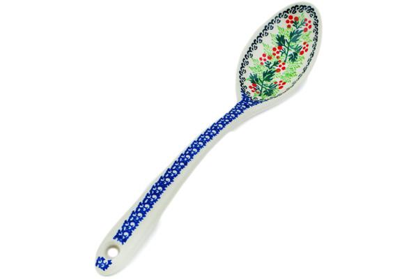 Spoons | Ceramika Artystyczna Serving Spoon 13" Blooming Rowan Kitchen & Dining Ceramika Artystyczna