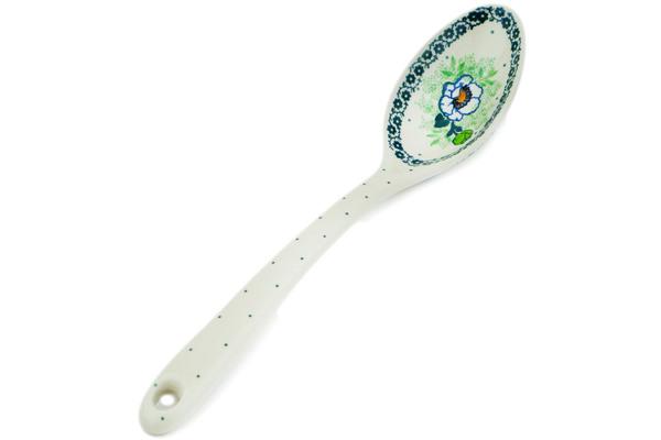 Spoons | Ceramika Artystyczna Serving Spoon 13" Green Flora Kitchen & Dining Ceramika Artystyczna