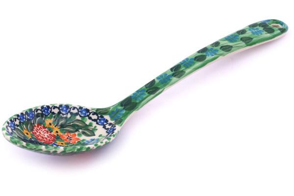 Spoons | Ceramika Artystyczna Serving Spoon 13" Hummingbird Meadow UNIKAT Kitchen & Dining Ceramika Artystyczna