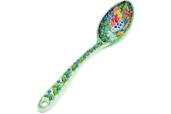 Spoons | Ceramika Artystyczna Serving Spoon 13" My Garden Window UNIKAT Kitchen & Dining Ceramika Artystyczna