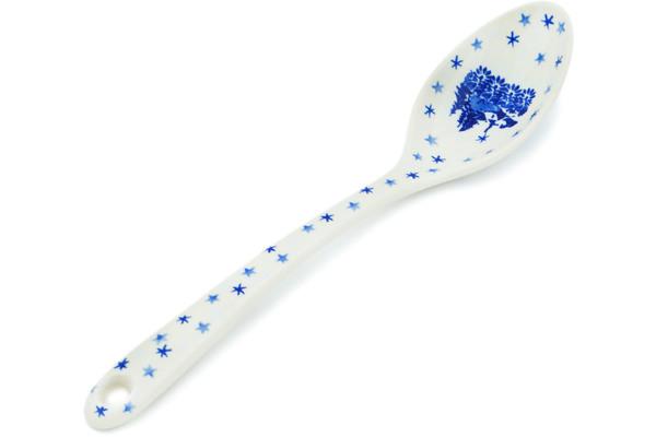 Spoons | Ceramika Artystyczna Serving Spoon 13" Snowy Night Kitchen & Dining Ceramika Artystyczna