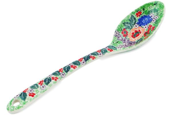 Spoons | Ceramika Artystyczna Serving Spoon 13" Splendid Meadow UNIKAT Kitchen & Dining Ceramika Artystyczna