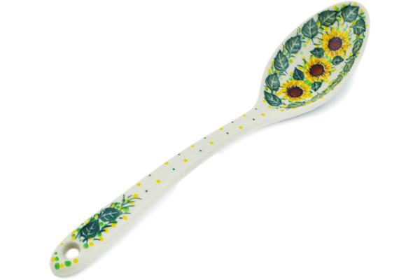 Spoons | Ceramika Artystyczna Serving Spoon 13" Summer Sunflower UNIKAT Kitchen & Dining Ceramika Artystyczna