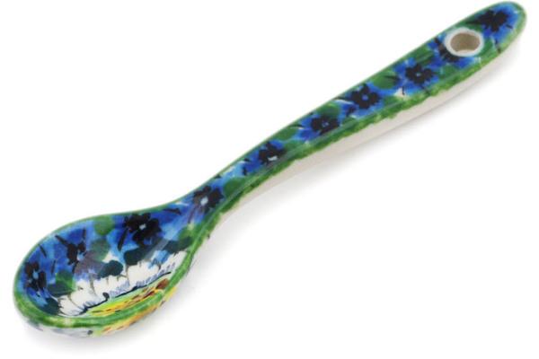 Spoons | Ceramika Artystyczna Spoon 4" Pansies And Daisies UNIKAT Kitchen & Dining Ceramika Artystyczna