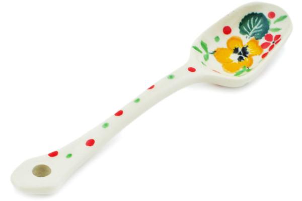 Spoons | Ceramika Artystyczna Sugar Spoon Golden Pansy Garden Kitchen & Dining Ceramika Artystyczna