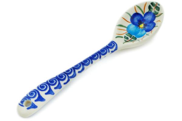 Spoons | Ceramika Bona Spoon 6" Blue Pansy Kitchen & Dining Ceramika Bona