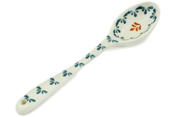 Spoons | Ceramika Bona Spoon 8" Golden Flower Garden Kitchen & Dining Ceramika Bona