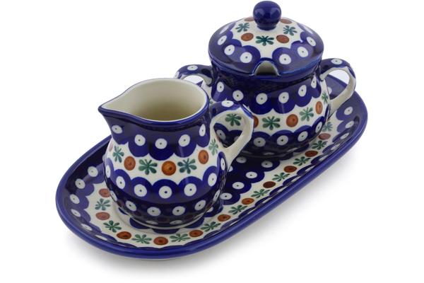 Sugar Bowls | Ceramika Artystyczna Sugar and Creamer Set 10" Mosquito Serving Dishes Ceramika Artystyczna