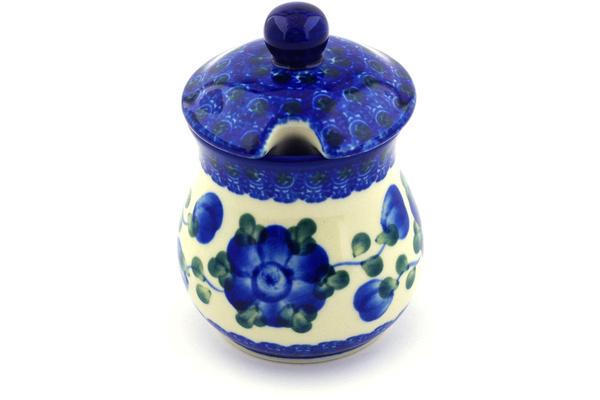 Sugar Bowls | Ceramika Artystyczna Sugar Bowl 5 oz Blue Poppies Serving Dishes Ceramika Artystyczna