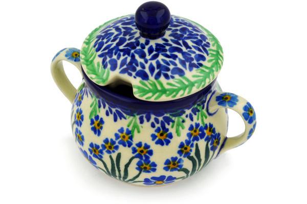 Sugar Bowls | Ceramika Artystyczna Sugar Bowl 7 oz Blue April Showers Serving Dishes Ceramika Artystyczna