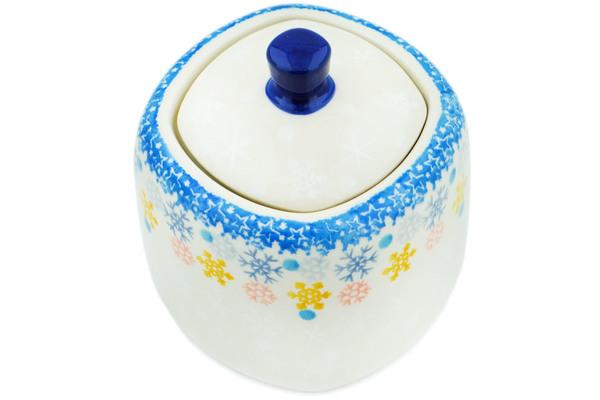 Sugar Bowls | Ceramika Artystyczna Sugar Bowl 9 oz Happy Snowflakes Serving Dishes Ceramika Artystyczna