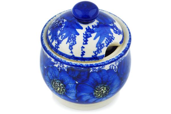 Sugar Bowls | Ceramika Bona Sugar Bowl 9 oz Blue Poppy Dream Serving Dishes Ceramika Bona