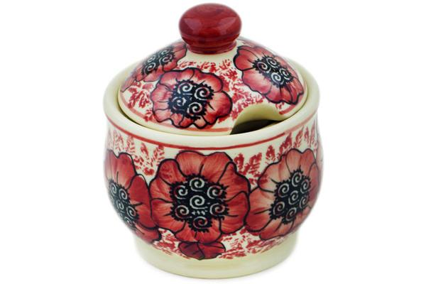 Sugar Bowls | Ceramika Bona Sugar Bowl 9 oz Sugar Plum Poppies Serving Dishes Ceramika Bona