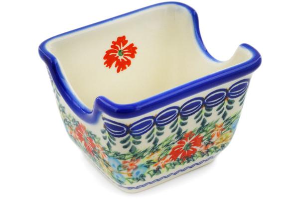 Sugar Bowls | Ceramika Bona Sugar Packet Holder 3" Ring Of Flowers UNIKAT Kitchen & Dining Ceramika Bona