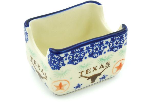 Sugar Bowls | Ceramika Bona Sugar Packet Holder 3" Texas State Kitchen & Dining Ceramika Bona