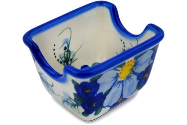 Sugar Bowls | Ceramika Bona Sugar Packet Holder 4" Himalayan Blue Poppy UNIKAT Kitchen & Dining Ceramika Bona