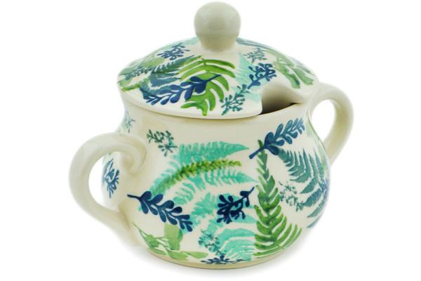 Sugar Bowls | Manufaktura Sugar Bowl 13 oz Fern Frenzy UNIKAT Serving Dishes Manufaktura