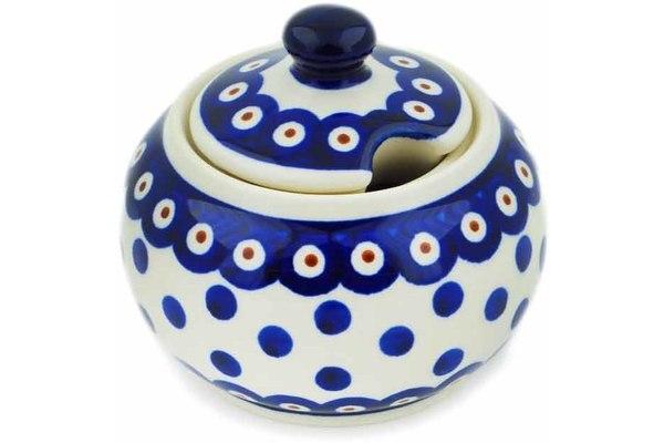 Sugar Bowls | Zaklady Ceramiczne Sugar Bowl 10 oz Peacock Dots Serving Dishes Sugar Bowls