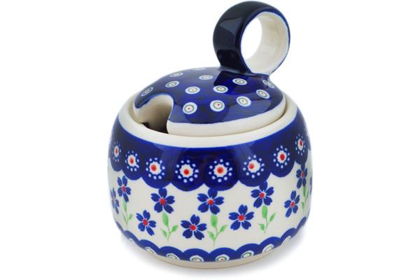 Sugar Bowls | Zaklady Ceramiczne Sugar Bowl 11 oz Bright Peacock Daisy Serving Dishes Sugar Bowls