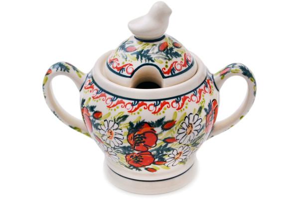 Sugar Bowls | Zaklady Ceramiczne Sugar Bowl 11 oz Poppy-go-round UNIKAT Serving Dishes Sugar Bowls