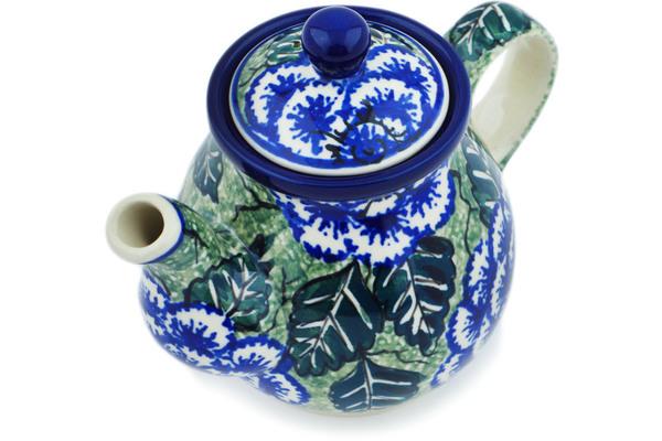 Tea Coffee Pots | Ceramika Artystyczna Tea or Coffee Pot 13 oz Butterblue UNIKAT Kitchen & Dining Ceramika Artystyczna