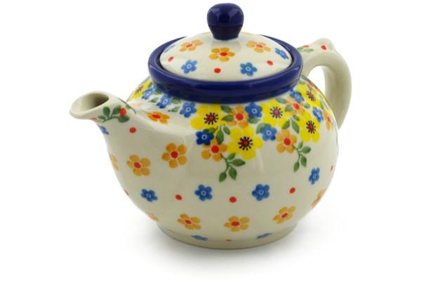 Tea Coffee Pots | Ceramika Artystyczna Tea or Coffee Pot 13 oz Country Spring Kitchen & Dining Ceramika Artystyczna