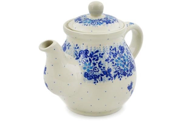 Tea Coffee Pots | Ceramika Artystyczna Tea or Coffee Pot 20 oz Delicate Blue UNIKAT Kitchen & Dining Ceramika Artystyczna