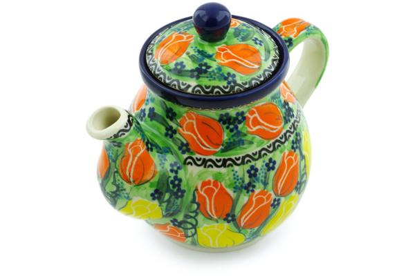 Tea Coffee Pots | Ceramika Artystyczna Tea or Coffee Pot 20 oz Easter Rose UNIKAT Kitchen & Dining Ceramika Artystyczna