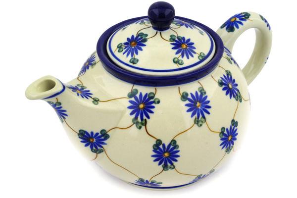 Tea Coffee Pots | Ceramika Artystyczna Tea or Coffee Pot 3u00bd cups Aster Trellis Kitchen & Dining Ceramika Artystyczna