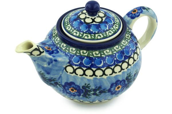 Tea Coffee Pots | Ceramika Artystyczna Tea or Coffee Pot 3u00bd cups Blue Delight UNIKAT Kitchen & Dining Ceramika Artystyczna