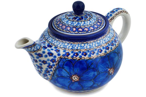 Tea Coffee Pots | Ceramika Artystyczna Tea or Coffee Pot 3u00bd cups Cobalt Poppies UNIKAT Kitchen & Dining Ceramika Artystyczna