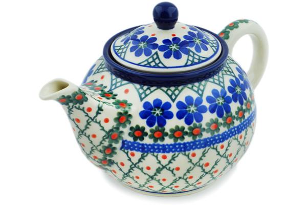 Tea Coffee Pots | Ceramika Artystyczna Tea or Coffee Pot 3u00bd cups Primrose Trellis Kitchen & Dining Ceramika Artystyczna