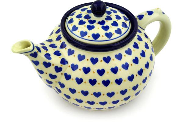 Tea Coffee Pots | Ceramika Artystyczna Tea or Coffee Pot 5 cups Hearts Delight Kitchen & Dining Ceramika Artystyczna