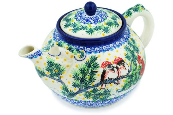 Tea Coffee Pots | Ceramika Artystyczna Tea or Coffee Pot 7 cups Cozy Bullfinch UNIKAT Kitchen & Dining Ceramika Artystyczna