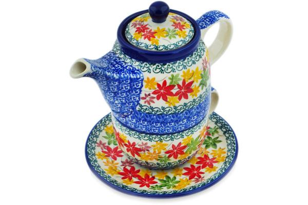 Tea Coffee Pots | Ceramika Artystyczna Tea Set for One 17 oz Fall Vibes Kitchen & Dining Ceramika Artystyczna