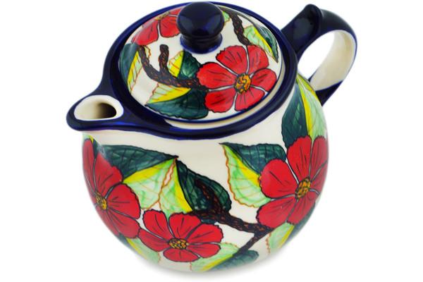 Tea Coffee Pots | Millena Tea or Coffee Pot 42 oz Poinsettia Paradise UNIKAT Kitchen & Dining Millena