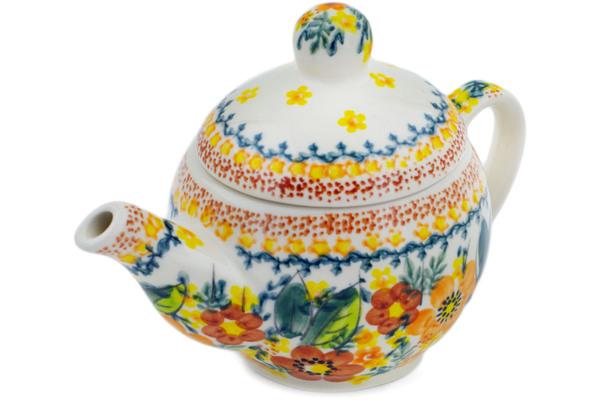 Tea Coffee Pots | Vena Tea or Coffee Pot 15 oz Sunset Meadow UNIKAT Kitchen & Dining Tea Coffee Pots