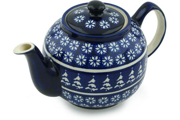 Tea Coffee Pots | Zaklady Ceramiczne Tea or Coffee Pot 4 Cup Winter Night Kitchen & Dining Tea Coffee Pots