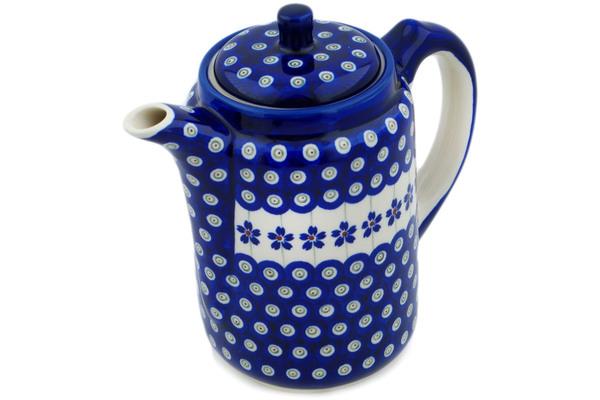 Tea Coffee Pots | Zaklady Ceramiczne Tea or Coffee Pot 42 oz Flowering Peacock Kitchen & Dining Tea Coffee Pots