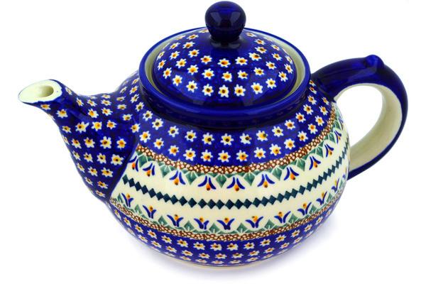 Tea Coffee Pots | Zaklady Ceramiczne Tea or Coffee Pot 6 Cup Floral Peacock UNIKAT Kitchen & Dining Tea Coffee Pots