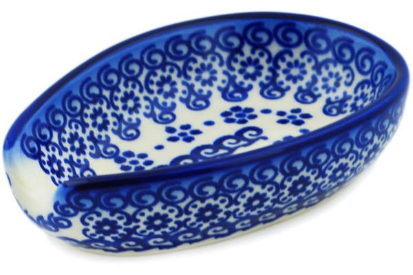 Trays | Ceramika AC Spoon Rest 5" Cobalt Wonder UNIKAT Kitchen & Dining Ceramika AC