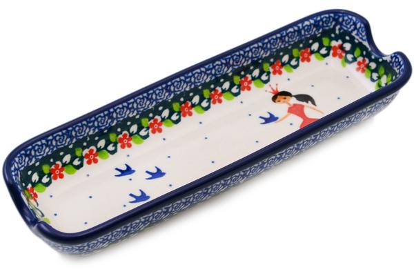 Trays | Ceramika Artystyczna Corn Tray 8" Bird Princess Serving Dishes Ceramika Artystyczna