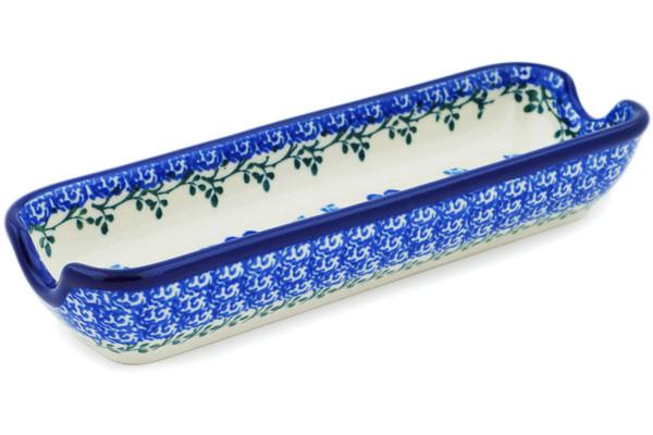 Trays | Ceramika Artystyczna Corn Tray 8" Blue Blossom Serving Dishes Ceramika Artystyczna