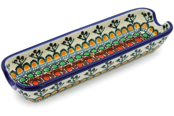 Trays | Ceramika Artystyczna Corn Tray 8" Cranberry Medley UNIKAT Serving Dishes Ceramika Artystyczna