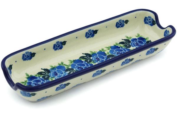 Trays | Ceramika Artystyczna Corn Tray 8" Rose Wreath Serving Dishes Ceramika Artystyczna