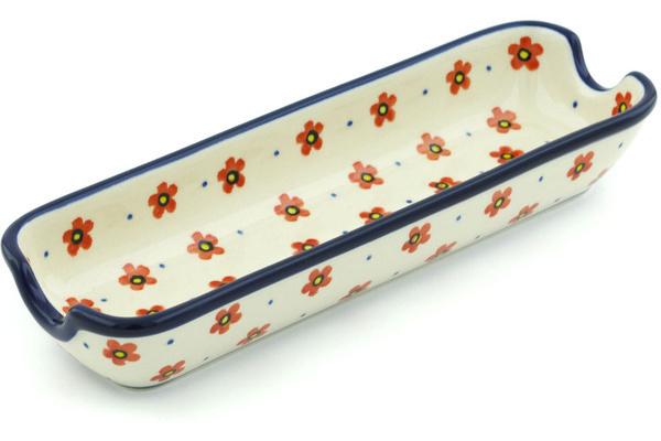 Trays | Ceramika Artystyczna Corn Tray 8" Wildflower Burst Serving Dishes Ceramika Artystyczna